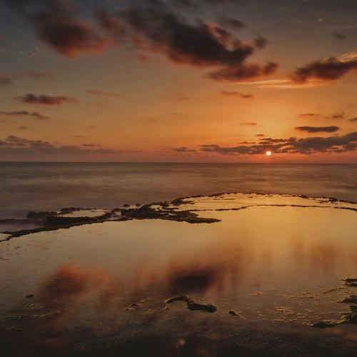 Sunset at the seashore
