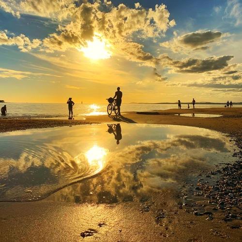 Sunset at the beach