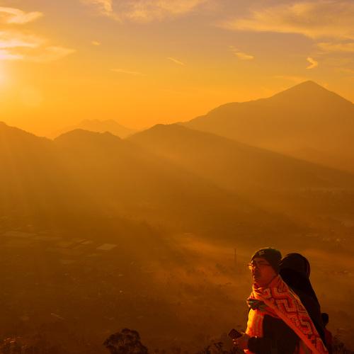 Yellow gold sunrise