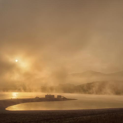 a misty morning