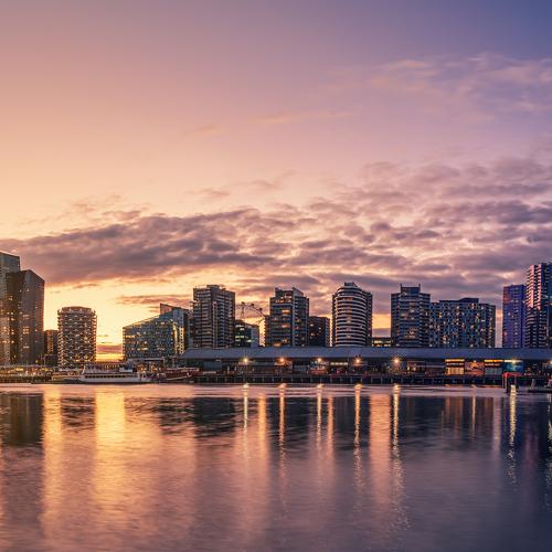 Dockland's sunset