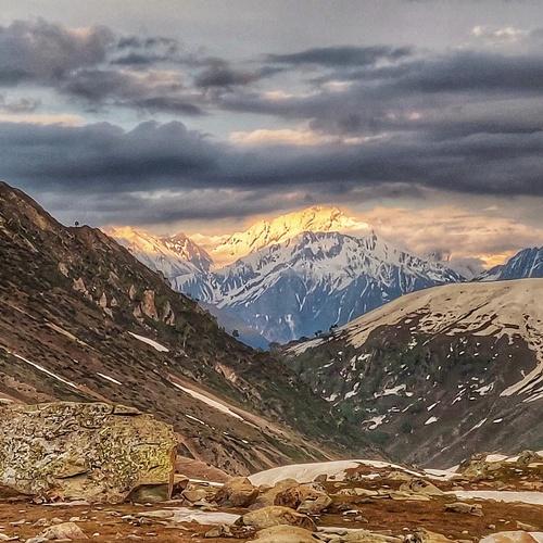 Sunset in the Himalayas