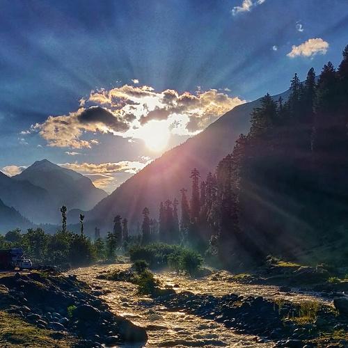 Sunrise in the Himalayas