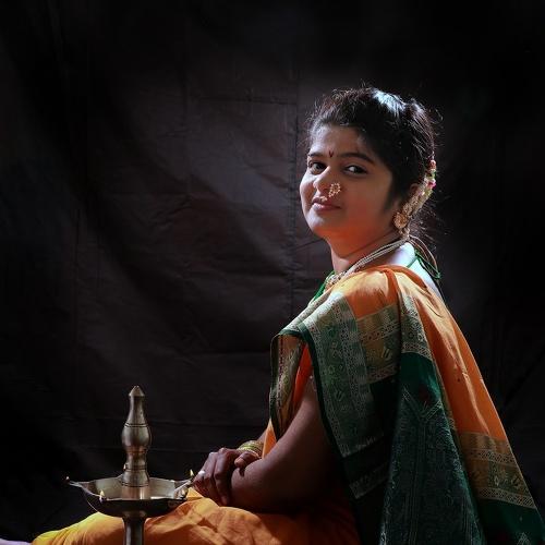 Indian bride in yellow sari