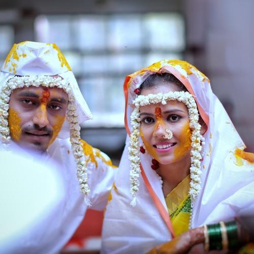 Indian wedding haldi ceremony