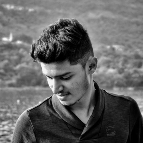 Black and white portrait - man