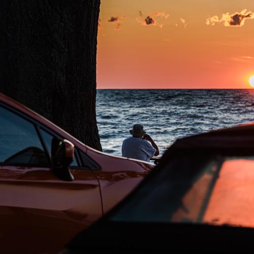 Sunset on lake Ontario
