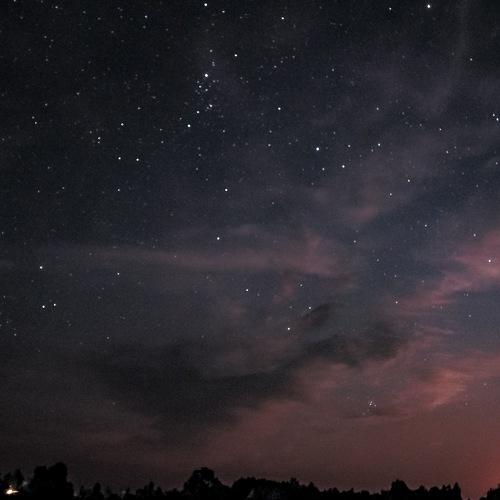 Starlight over the village