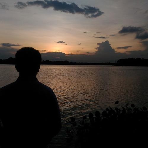 Alone with lovely evening