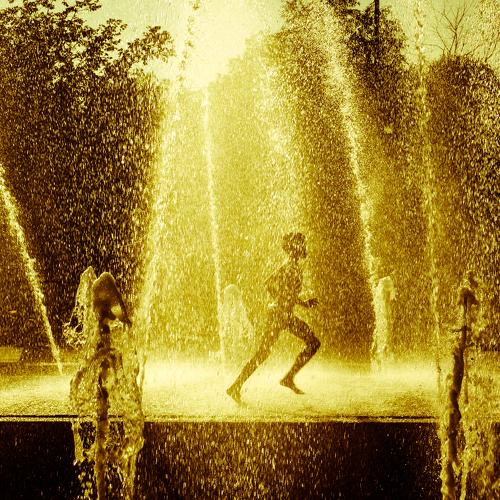 Playing  at the fountain