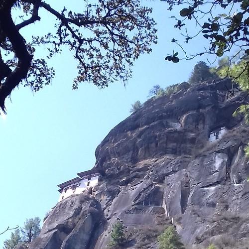 Rear View of Taktshang (Tigers Nest)