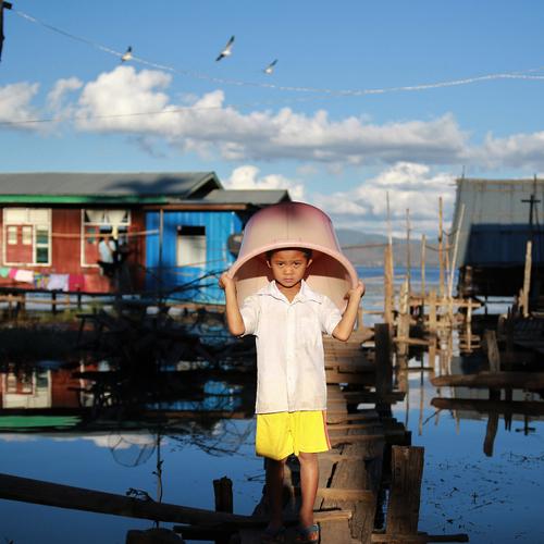 Stilt house.
