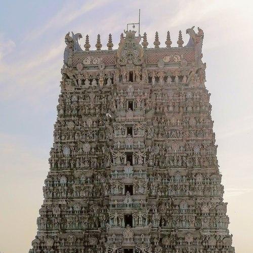South Tower Madurai Meenashi Temple " World Centre Heritage"