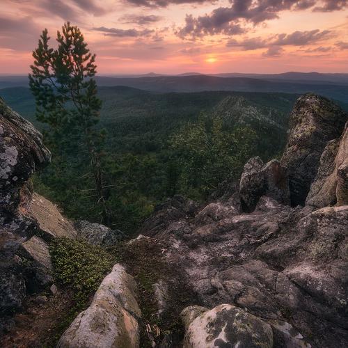 Закат на Южном Урале
