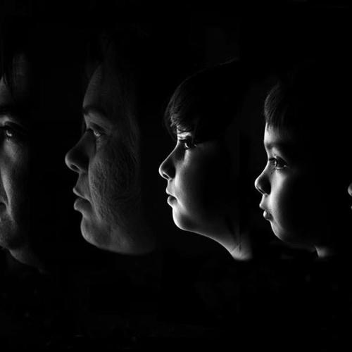 Perfiles de mi Familia Blanco y Negro