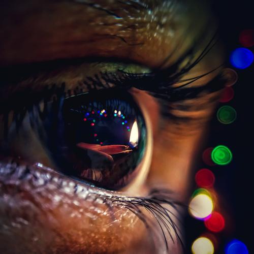 Surrounded by lights