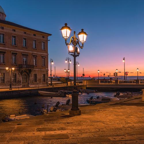 Street lamps Trieste