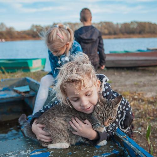 At a river