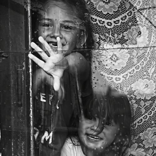 Gypsy children in Romania