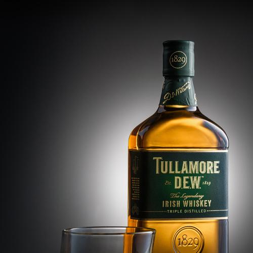 Whiskey and glass