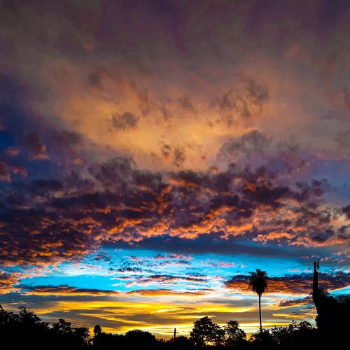 La puesta del sol