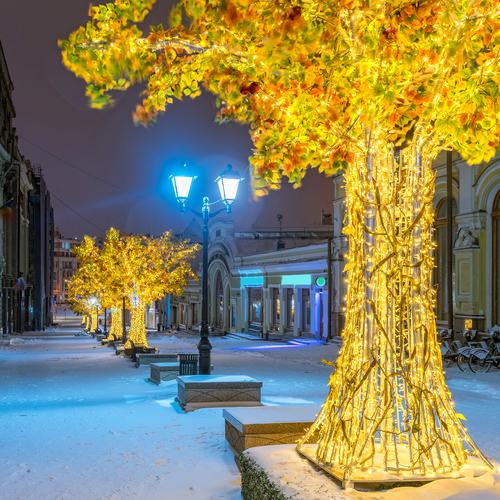 Кузнецкий мост ночью