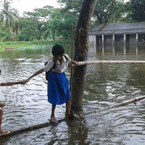 Education life of water logging area