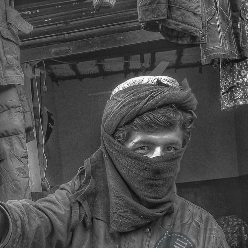 Man in Black , Under the scarf