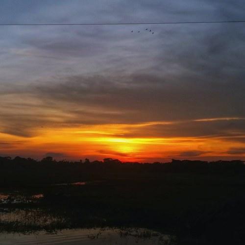 village sunset