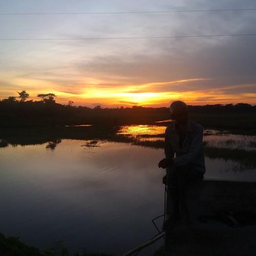 village sunset