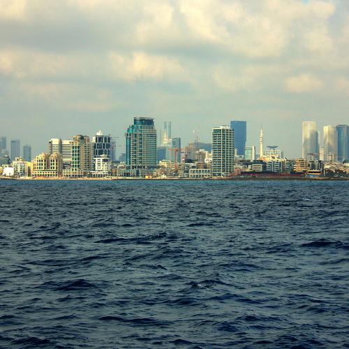 Tel-Aviv. Mediterranean Sea. Spring