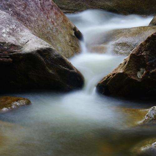 Smooth flowing water