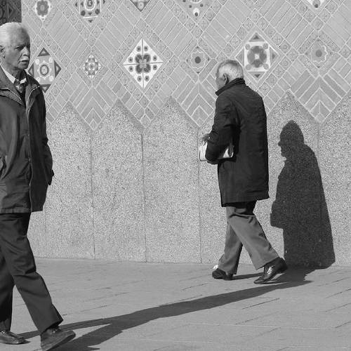 The only passer-by