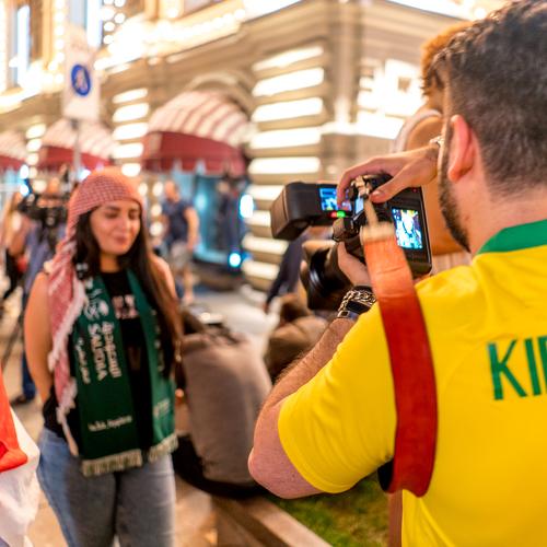 Shooting football fans