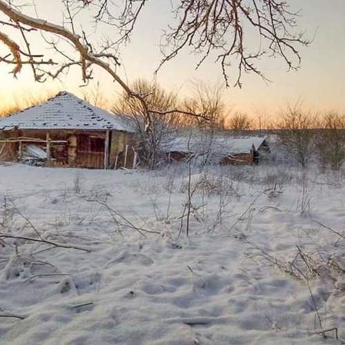Sunrise over the barn.