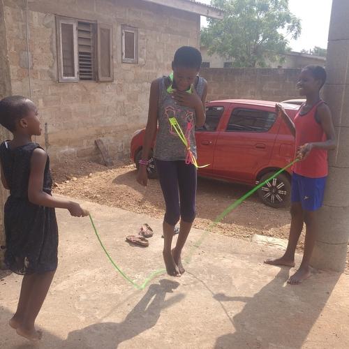 Girls playing