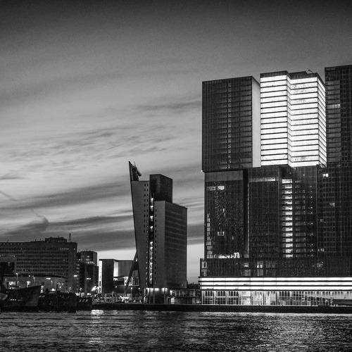 Rotterdam Harbour at Dawn