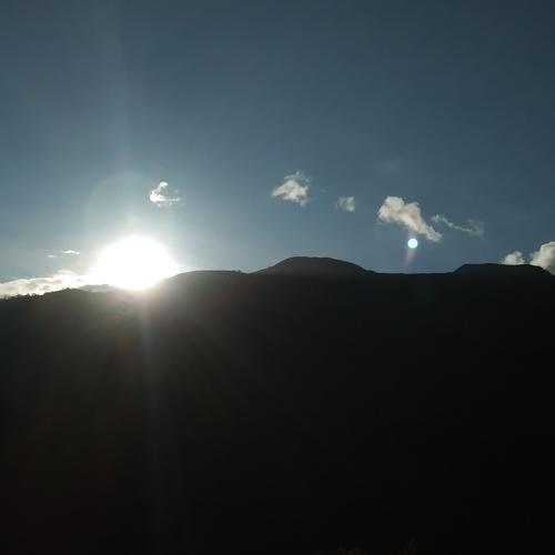 The rising sun