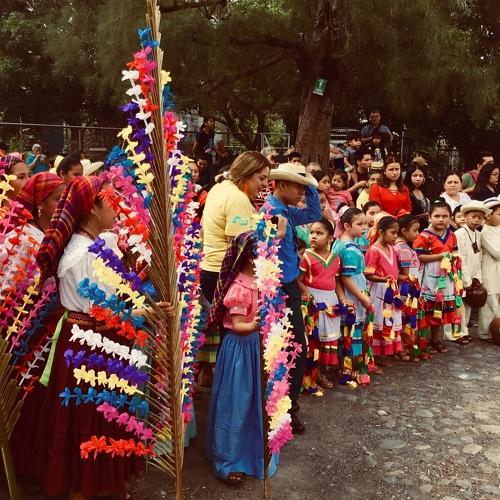 Children in Panchimalco ..Festival of flowers