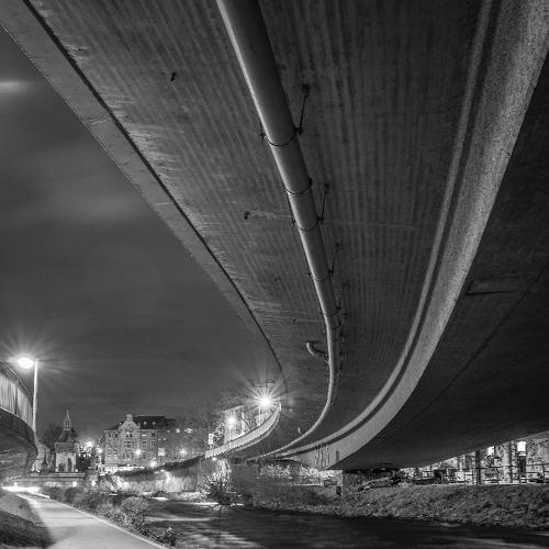 While the city sleep.