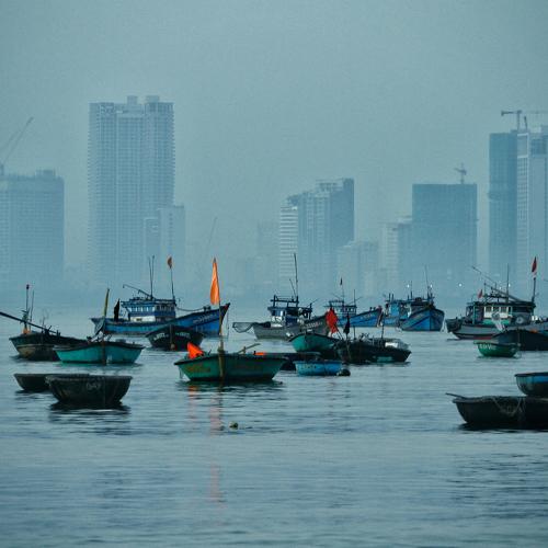 Fish market in the morning