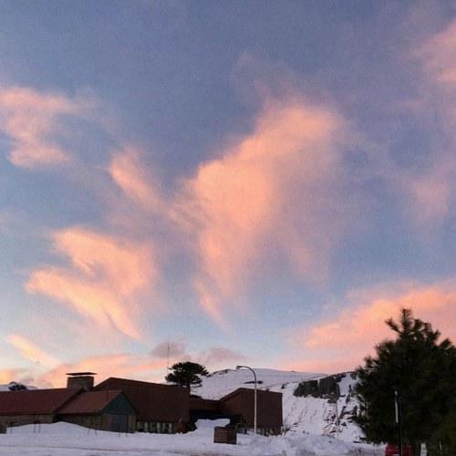 nieve en el pueblo