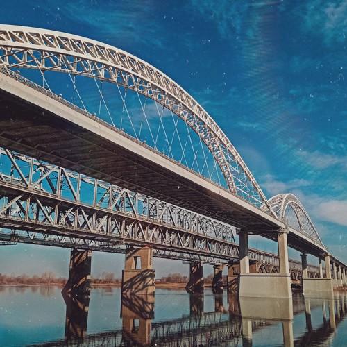 Борский мост утром