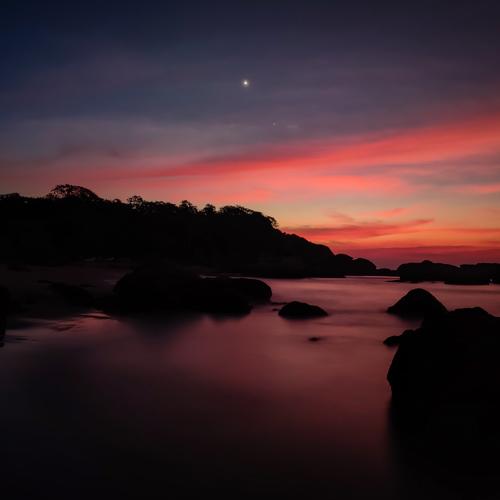 A sunset with Jupiter