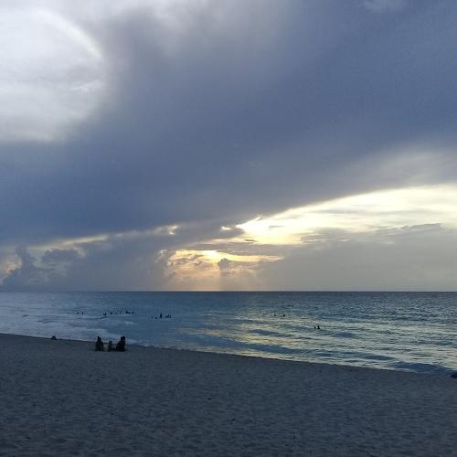 Mar de atardecer