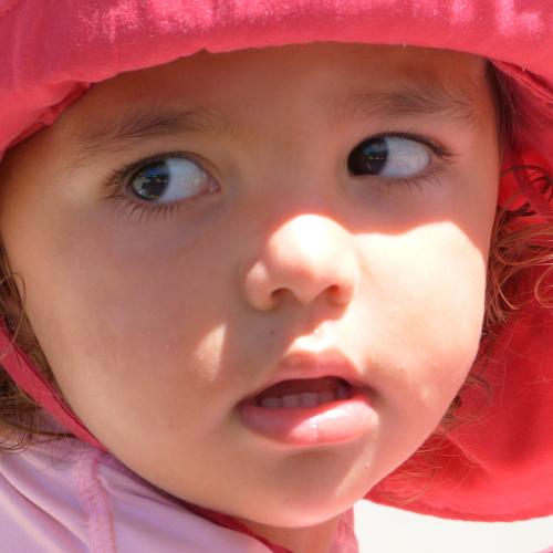 Looking at something