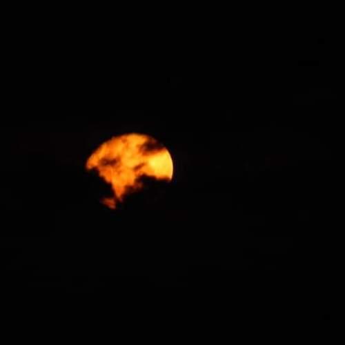 The face of the moon