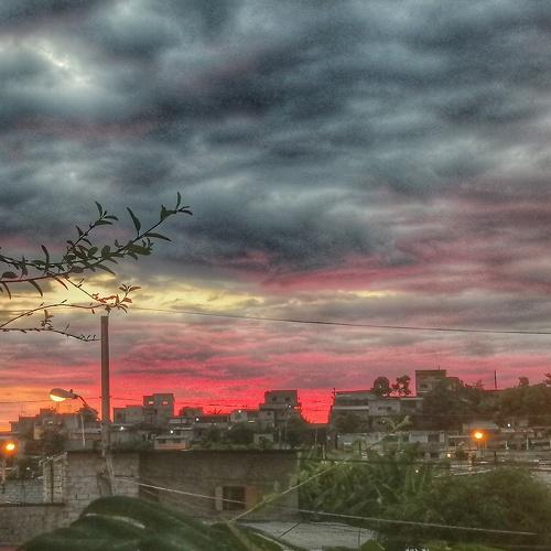Atardecer en el barrio
