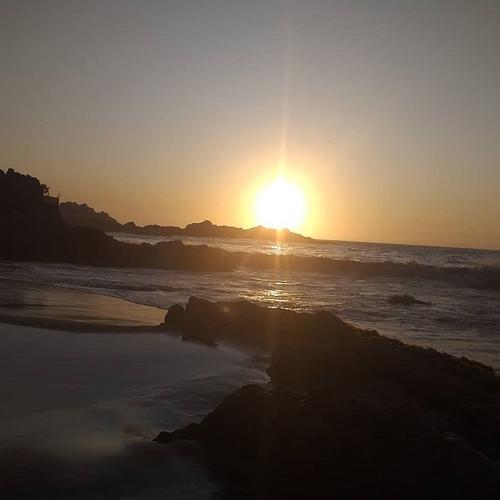 Atardecer en la playa