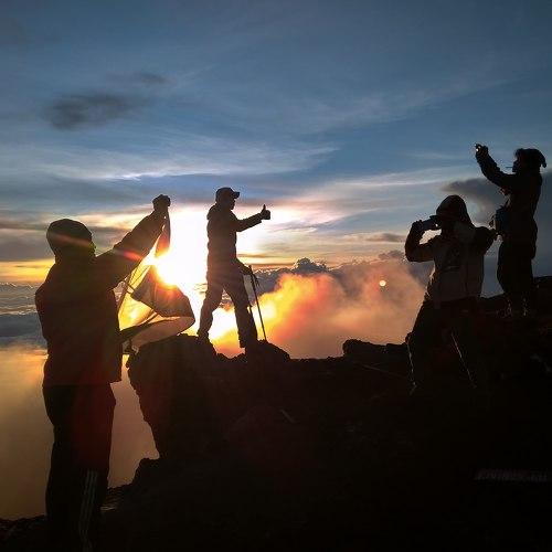 Top of kerinci mountain